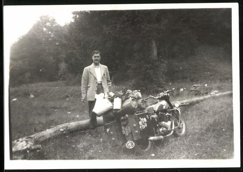 Photographie moto bsa - photographie,