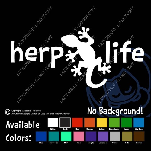 Herp life decal sticker - herp,