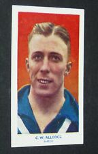 CIGARETTES CARD R & J HILL FOOTBALL 1939 #71 ALLCOCK BARROW FC BLUEBIRDS ZIGGERS