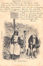  CPA 29 EN BRETAGNE LA MENDICITE EST INTERDITE 