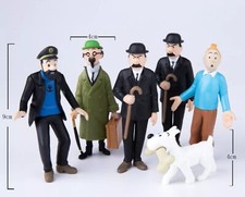 LOT DE 6 FIGURINES TINTIN 10