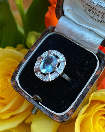 Bague fiançailles style - bague,