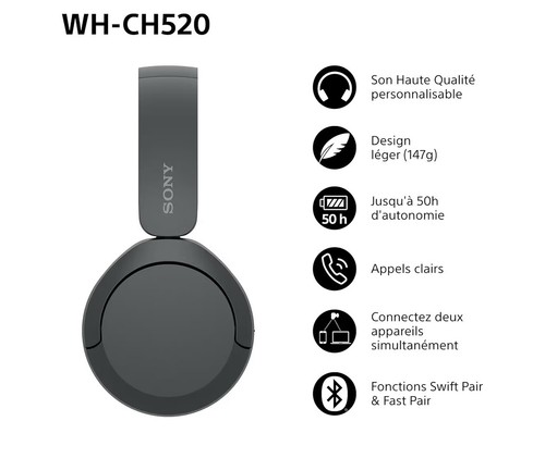 Sony ch520 casque - wh-ch520,