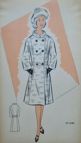 Chapeau manteau femme dessin - chapeau,
