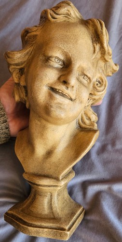 Buste enfant rieur - d', statue