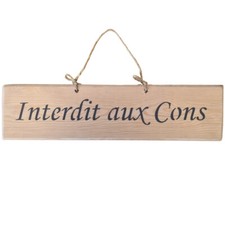 Plaque décorative en bois -