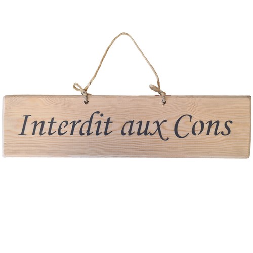 Plaque décorative bois - en,