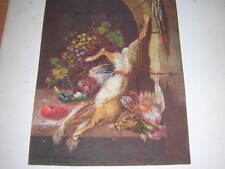 1860.lithographie couleurs tableau de chasse