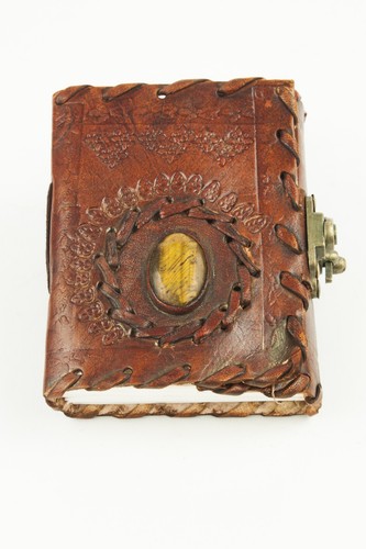 4x3 handmade leather journal - 4x3.5,