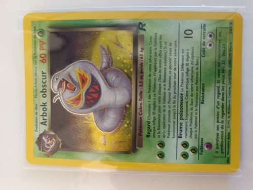 Carte pokémon arbok obscur - pokémon,