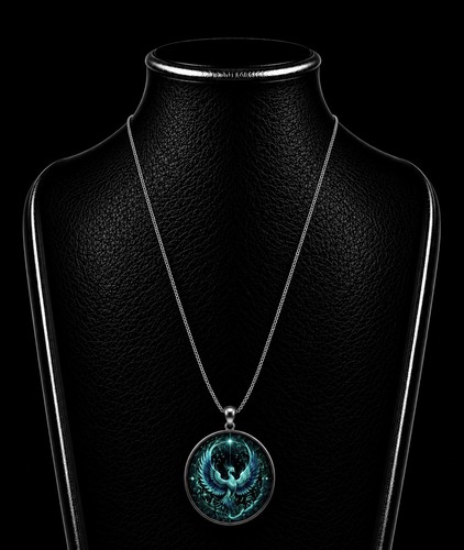 Collier phénix turquoise - turquoise, 25