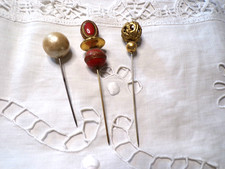 Lot de 3 anciennes épingles a