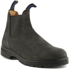 BLUNDSTONE 1478 Non Slip à Talon Chelsea Unisexe Coffre En Rustique Noir UK 6 -