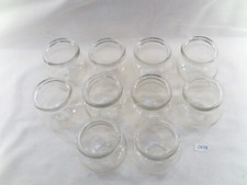 Lot de 10 anciennes ventouses médicales en verre moulé  (réf CR37)