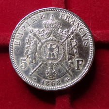  5 FRANCS ARGENT NAPOLEON III 1868 BB silver silber