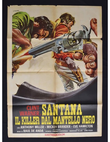 Affiche santana tueur au - tueur,