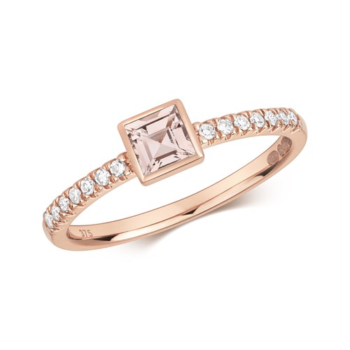 Bague solitaire femme rose - solitaire,