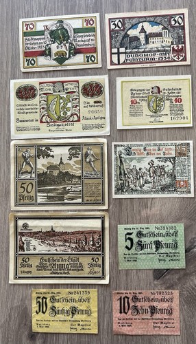 Lot billets allemand - lot,