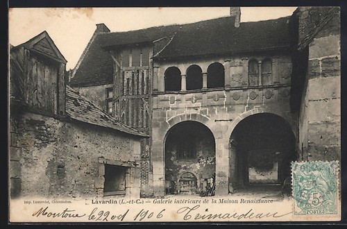 Cpa lavardin galerie - cpa, lavardin,
