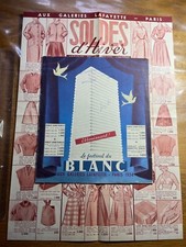RARE Catalogue GALERIES LAFAYETTE 1954 Festival Blanc Usine Ouvrier France Tarif