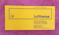 LUFTHANSA BILLET AVION 1974 PARIS MUNICH PHILIPPE COUDERC  GASTRONOMIQUE FRANCE