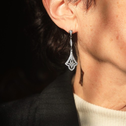 Boucles oreilles art déco - boucles, d'oreilles