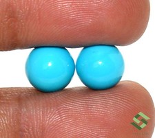 9x9 MM Naturel Turquoise Rond