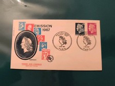 L40 - ENVELOPPE 1ER JOUR - FRANCE - REPUBLIQUE - 1967.