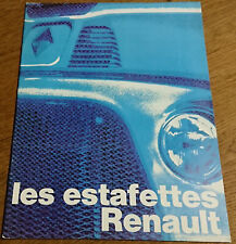 Catalogue publicitaire Renault Estafette brochure prospectus 12 pages
