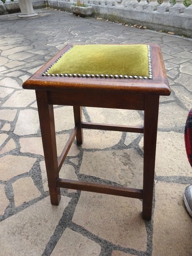 Ancien pouf tabouret piano - de,