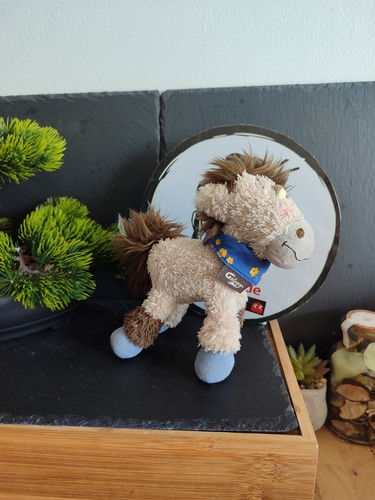 Doudou peluche cheval galupy - peluche,