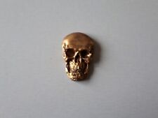 tête de mort en plâtre peint