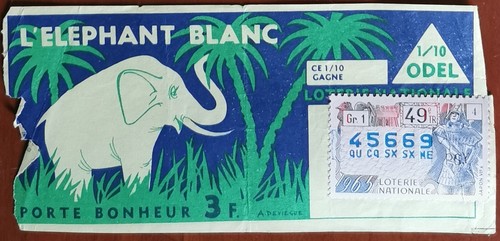 Billet loterie nationale - billet,