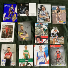 CYCLISME autographe  12 Francais  Virenque  Rous Vallet Guesdon Garde Hubert