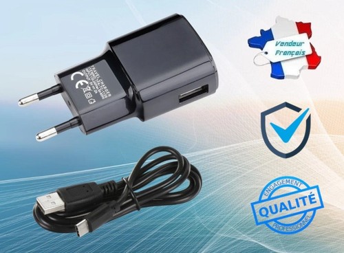 Chargeur secteur câble - +, usb