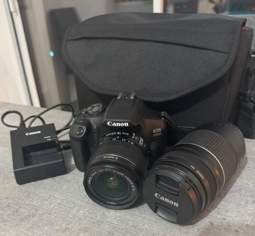 Canon eos 2000d dslr - noir, avec