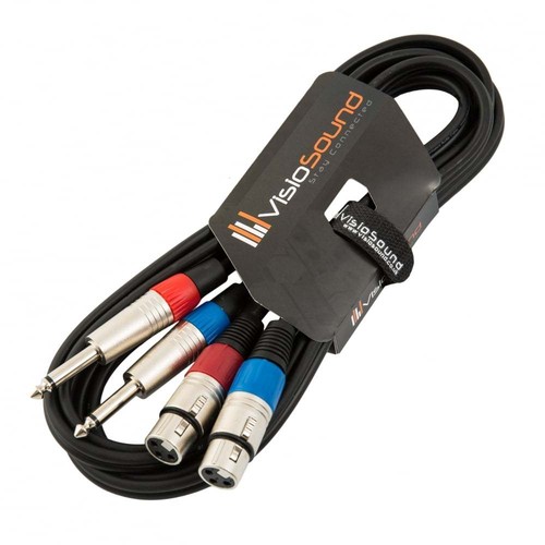 Câble double xlr femelle - double, x