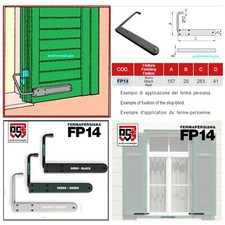 ARRÊT DE VOLET PIEMONTE 1 PC NOIR | Protection contre intempéries | Fiable