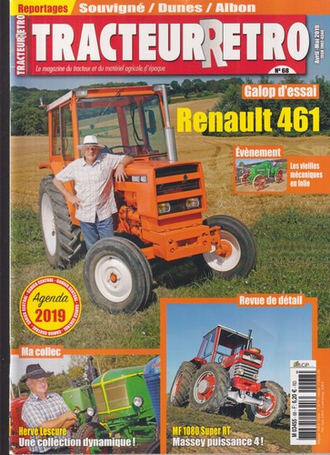 Tracteur retro renault - tracteur,
