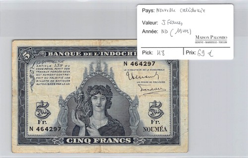 Billet nouvelle caledonie - billet,