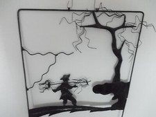 Tableau ART ASIATIQUE en tôle