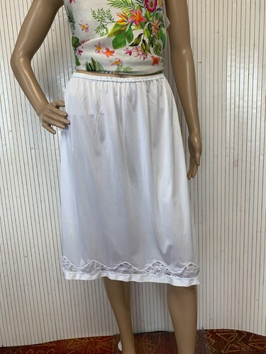 Jupon vintage blanc taille - blanc,