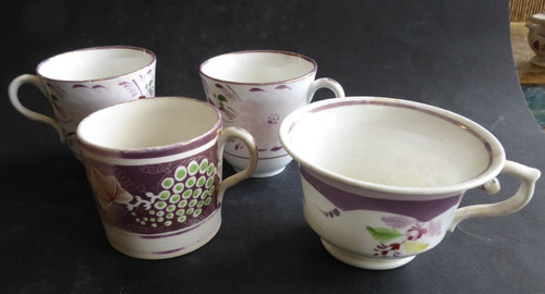 Lot tasses faience anglaise - lot,