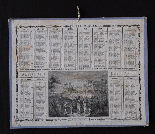 Calendrier almanach des - almanach, postes