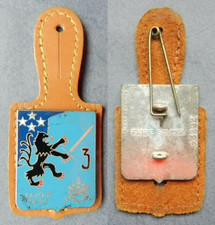 3° RÉGIMENT DU MATÉRIEL, SAVOIR FAIRE, LION DE FLANDRES NOIR - FRAISSE