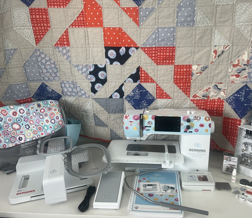 Bernina 570 kaffe sewing - qe,