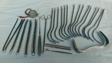 Lot ANCIENS INSTRUMENTS CHIRURGIE GYNECOLOGIE feminin Vaginale