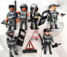 Lot de 6 POLICE Anti-Emeute PLAYMOBIL