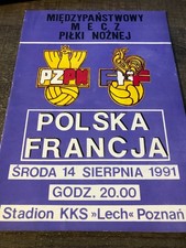 rare programme )) POLOGNE POLSKA V FRANCJA FRANCE 1991 Poznan