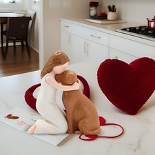 Statue de chien en résine